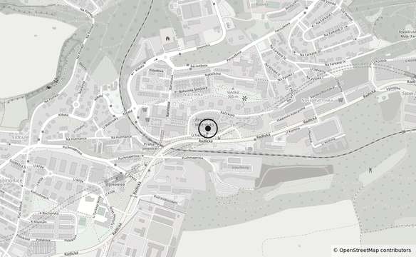 Mapa s polohou LuvoxyHair and Beauty, U Trezorky 921/2, Praha 5 Jinonice